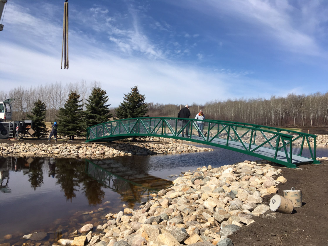 Installed Golf Course Bridge